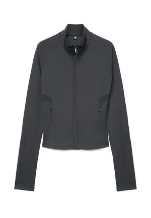 Calliope, FELPA TINTA UNITA - Felpa con zip - ultrablack