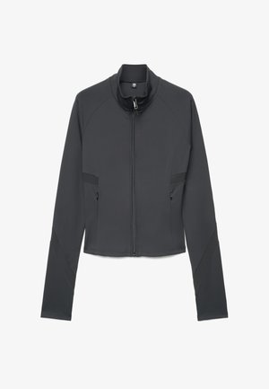 Calliope, FELPA TINTA UNITA - Felpa con zip - ultrablack
