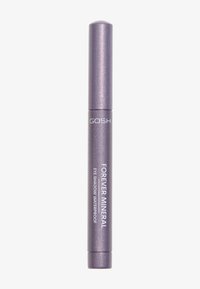 Wasserfester Lidschatten-Stick in einer metallischen lila Hülle mit glatter Textur. Enthält die Marken- und Produktbezeichnung in weißer Schrift.