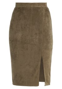 Missguided Pouzdrová sukně - khaki
