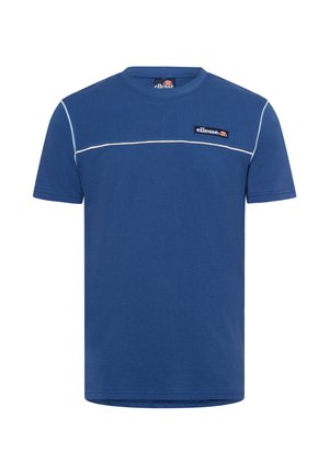 SACCO - T-Shirt print - marine weiß