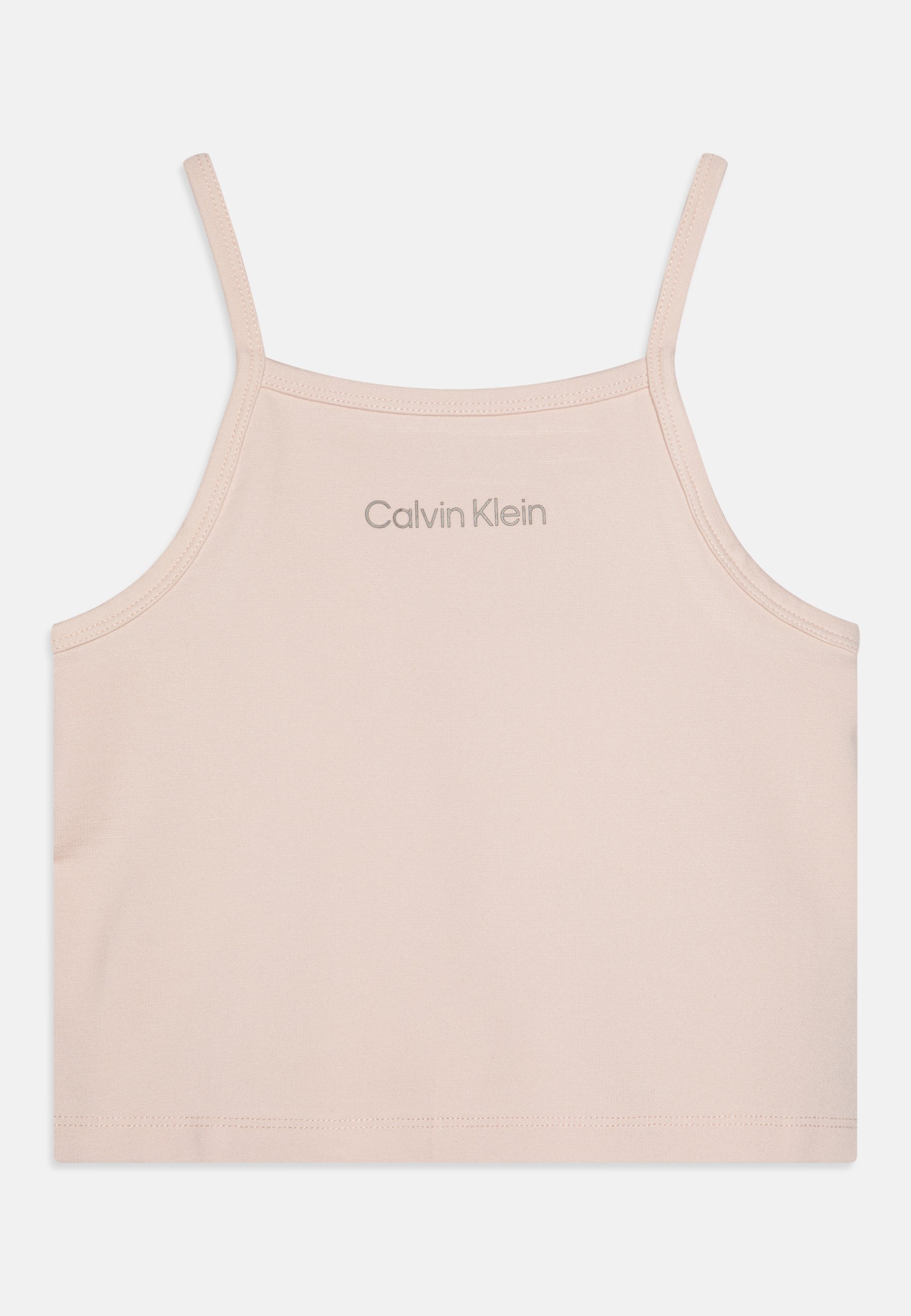 Calvin Klein Jeans PUNTO STRAP Top silver peony/off-white