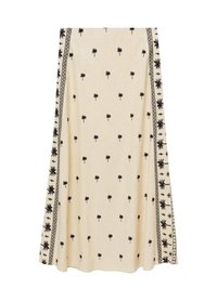 Gonna a campana - beige
