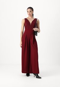 WAL G. Jumpsuit - wine