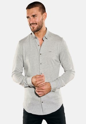 Emilio Adani LANGARM- STRUKTURIERT - Hemd - silbergrau