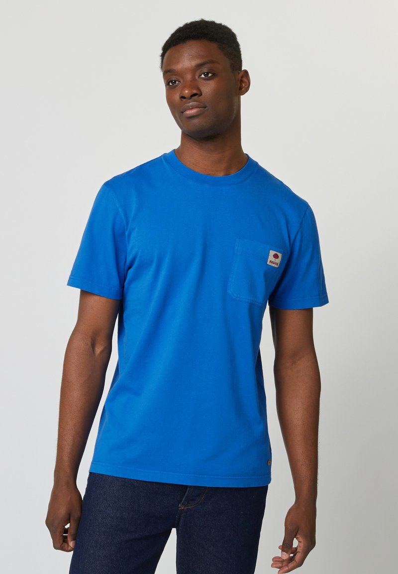 Faguo T-shirt basic blauw