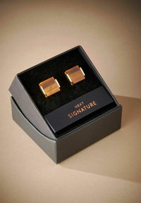 Next SIGNATURE TIGERS EYE  - Manschettenknopf - gold