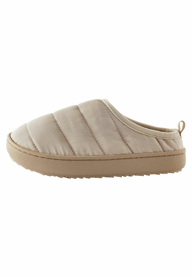 Next THINSULATE LINED QUILTED HARD SOLE STANDARD - Papuče - neutral