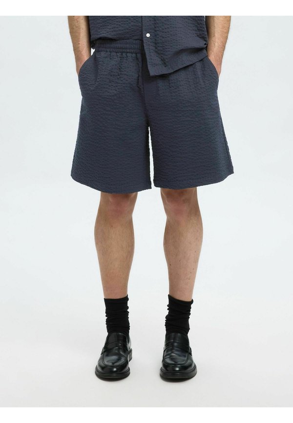 SEERSUCKER - Shorts - sky captain