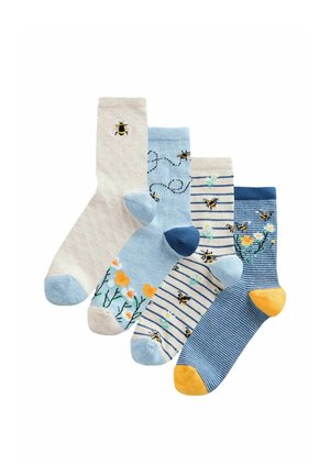 4 PACK   - Șosete - navy ochre bee