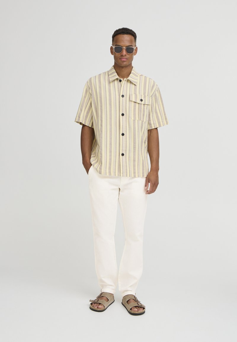 Solid - SDLORAN LINEN MIX - Chino stiliaus kelnės - off white, Padidinti