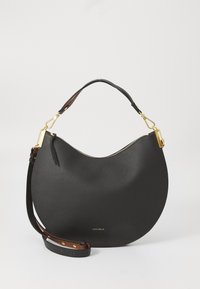 SUNUP - Sac bandoulière - noir/cognac
