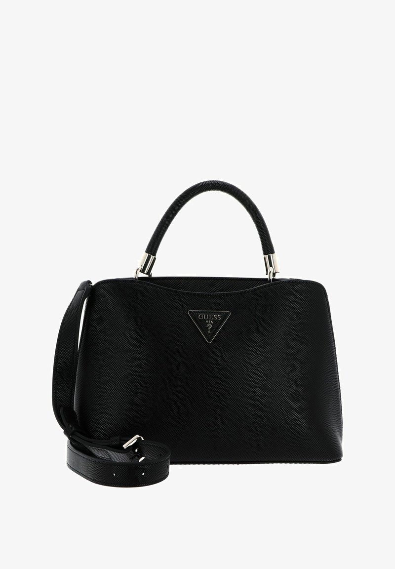 Guess GIZELE COMPARTMENT SATCHEL - Borsa a mano - black