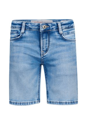 REVEN VINTAGE - Denim shorts - light blue denim