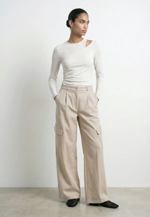 HYPEDROP, Cargo HDISABELLA MW WIDE - Cargobukser - parchment