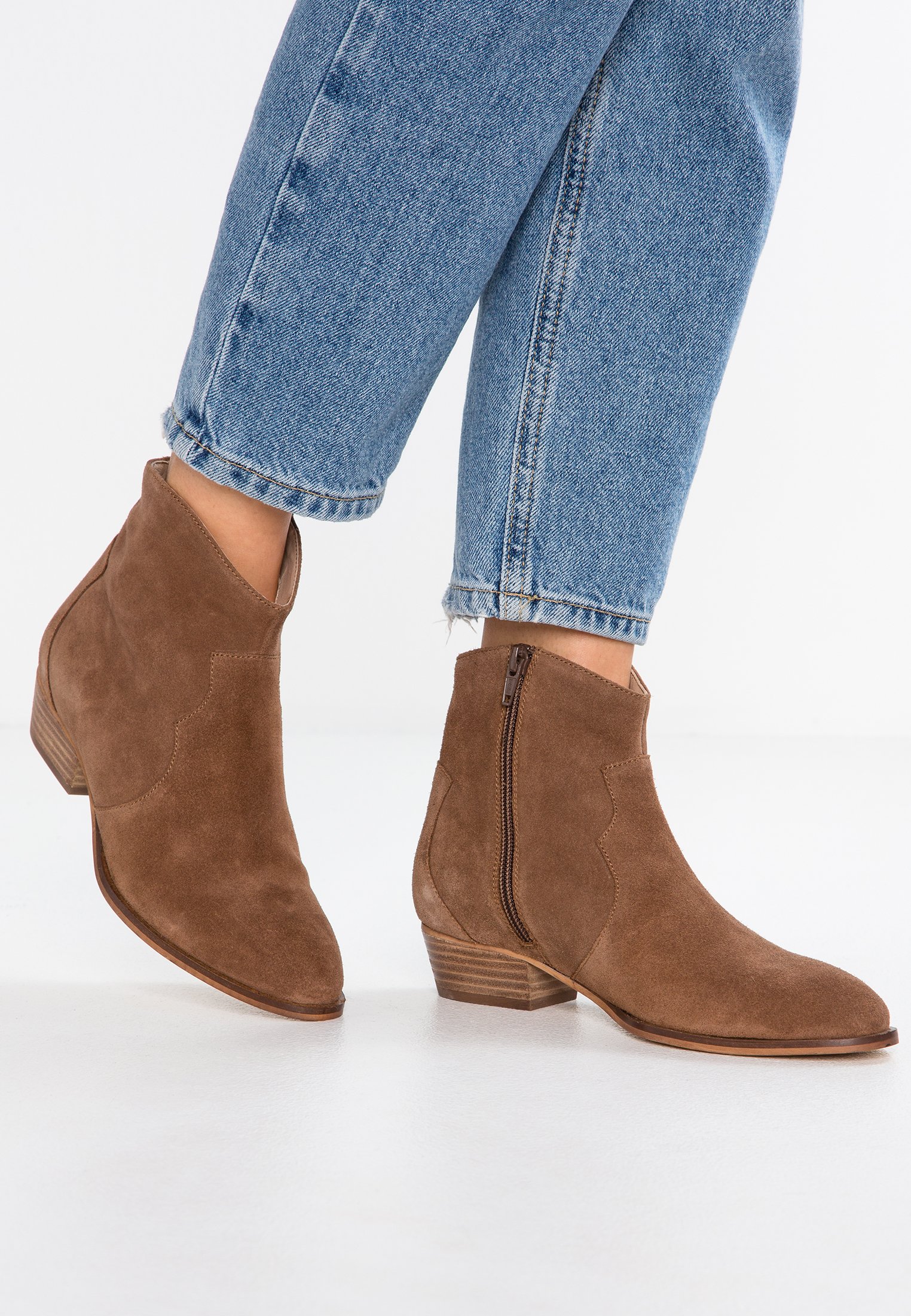 mint&berry Cowboybiker ankle boot mint&berry Boots taupe Zalando.co.uk