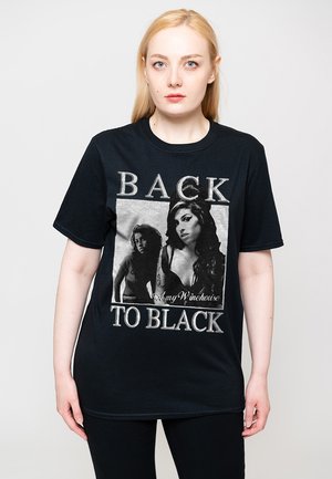 Print T-shirt - black