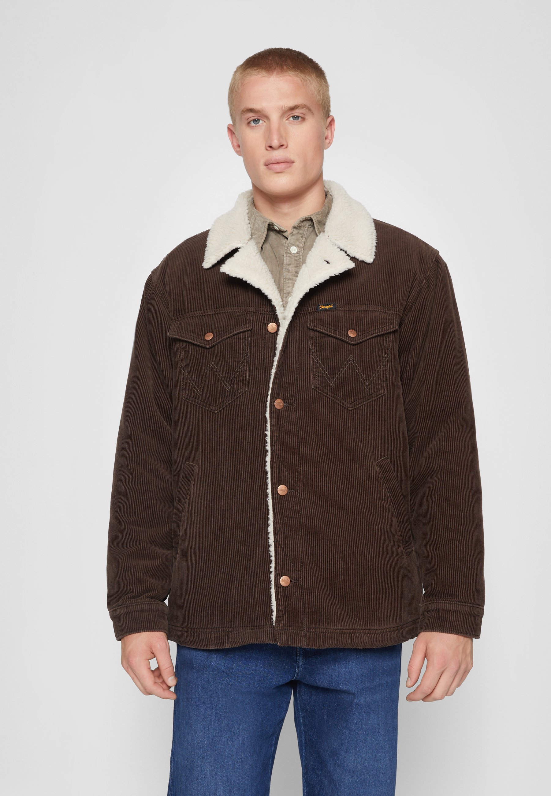 Wrangler Wrange Sherpa Jacket Delicioso Brown Size XL