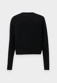 CREW NECK CROPPED - Jersey de punto - black