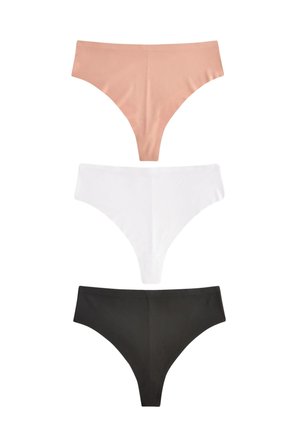 Next, KNICKERS 3 PACK - Tanga - black white nude