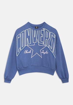 RELAXED BOXY GRAPHIC CREW - Felpa - indigo storm