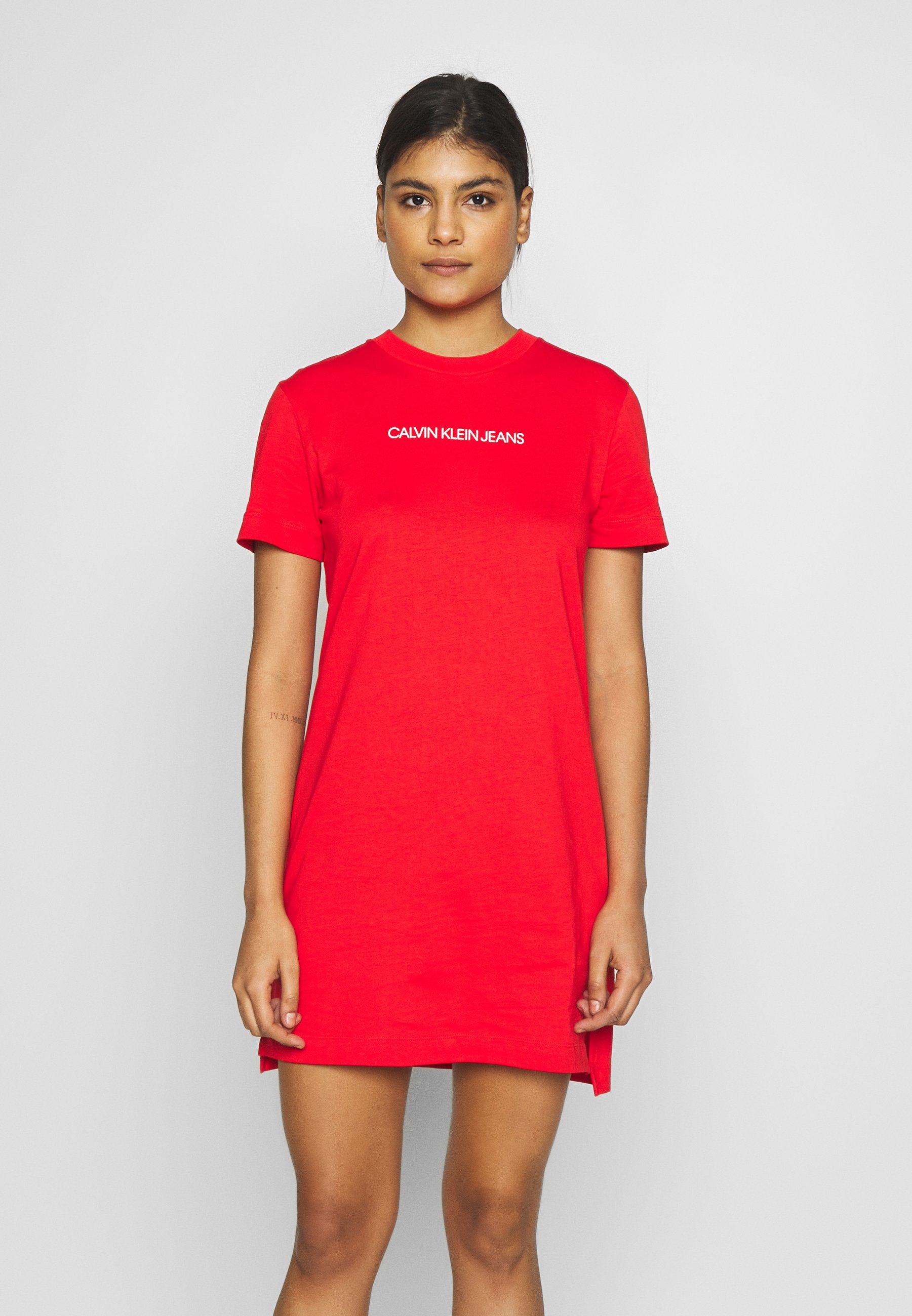 robe calvin klein rouge