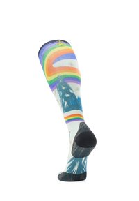 Smartwool SKI ZERO CUSHION RAINBOW TRAILS PRINT OTC - Sportsstrømper - laguna blue