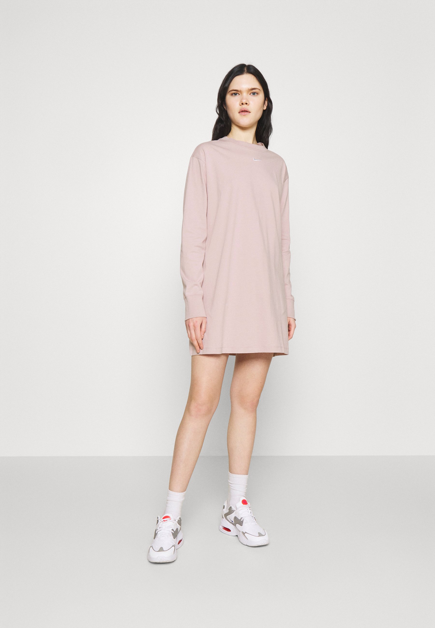 Nike Sportswear Dress Jerseyjurk Champagne White Roze Zalando Nl