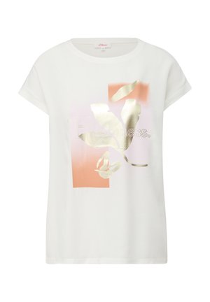 T-shirt print - creme