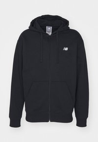 ESSENTIALS LOGO FRENCH FULL ZIP - Felpa con zip - black