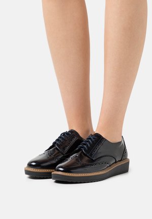 Šněrovací boty - navy