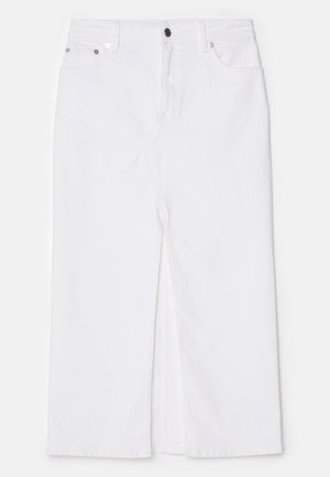 Filippa K LONG SLIT SKIRT - Suknja od trapera - washed white