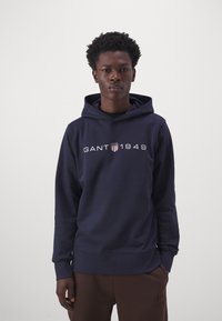 GANT Felpa con cappuccio - evening blue