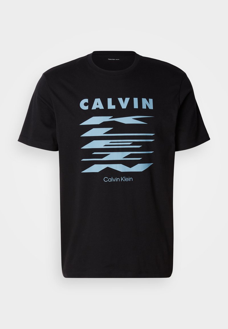 Calvin Klein Jeans T-shirt print zwart