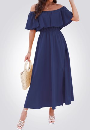 SOMMER BEINSCHLITZ TROPICAL OFF SHOULDER - Accessorio da spiaggia - navy blue