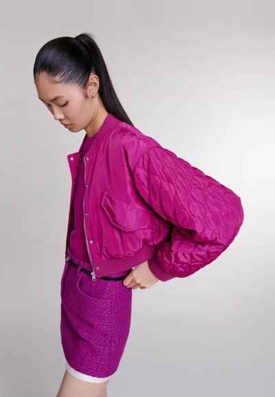 Maje Blouson Bomber - rose fuchsia