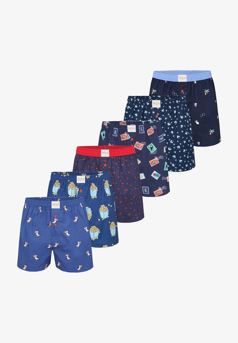 Phil & Co. Berlin 6 PACK PRINTS - Široké boxerky - mix