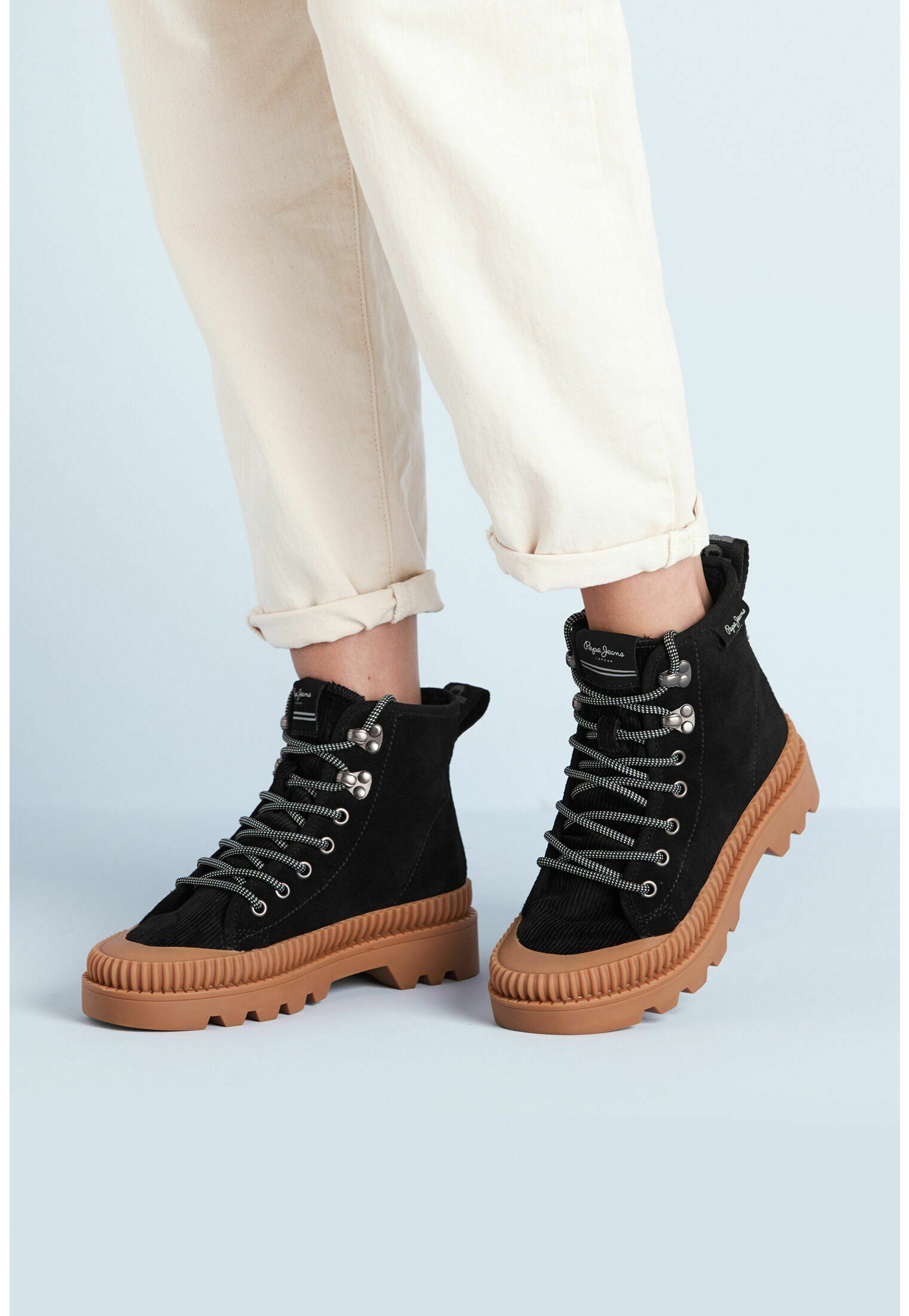 Pepe Jeans ASCOT DESERT - Botines con cordones - black/negro - Zalando.es