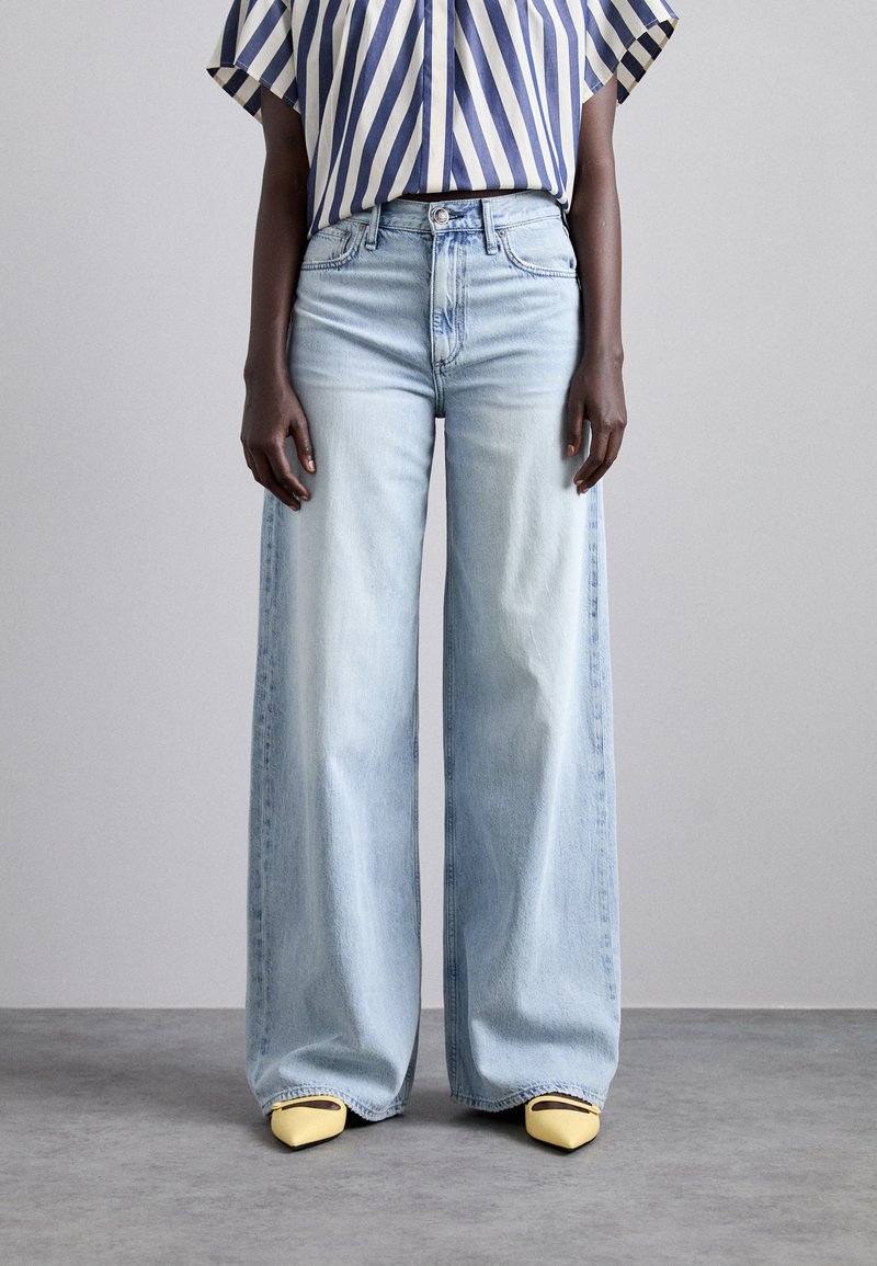 rag & bone - FEATHERWEIGHT SOFIE - Wide Leg - light blue, Agrandir