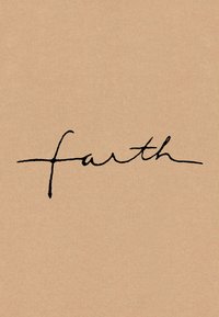Tessuto beige con una trama a righe che presenta la parola scritta a mano "terra" in lettere corsive nere al centro.