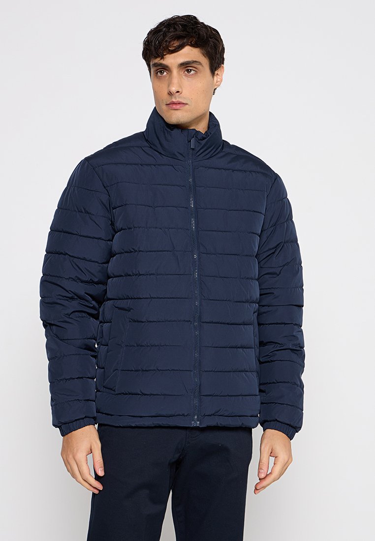 Selected Homme Winterjas donkerblauw