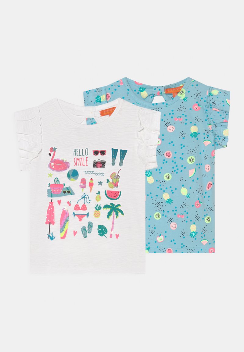 Kinder T-Shirts | Staccato 2 PACK T-Shirt print blue/blau - DQ34930 Kinder T-Shirts | Staccato 2 PACK T-Shirt print blue/blau - DQ34930