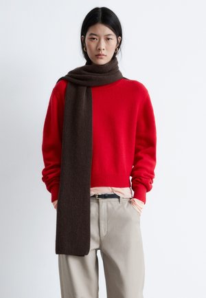 Strickpullover - red