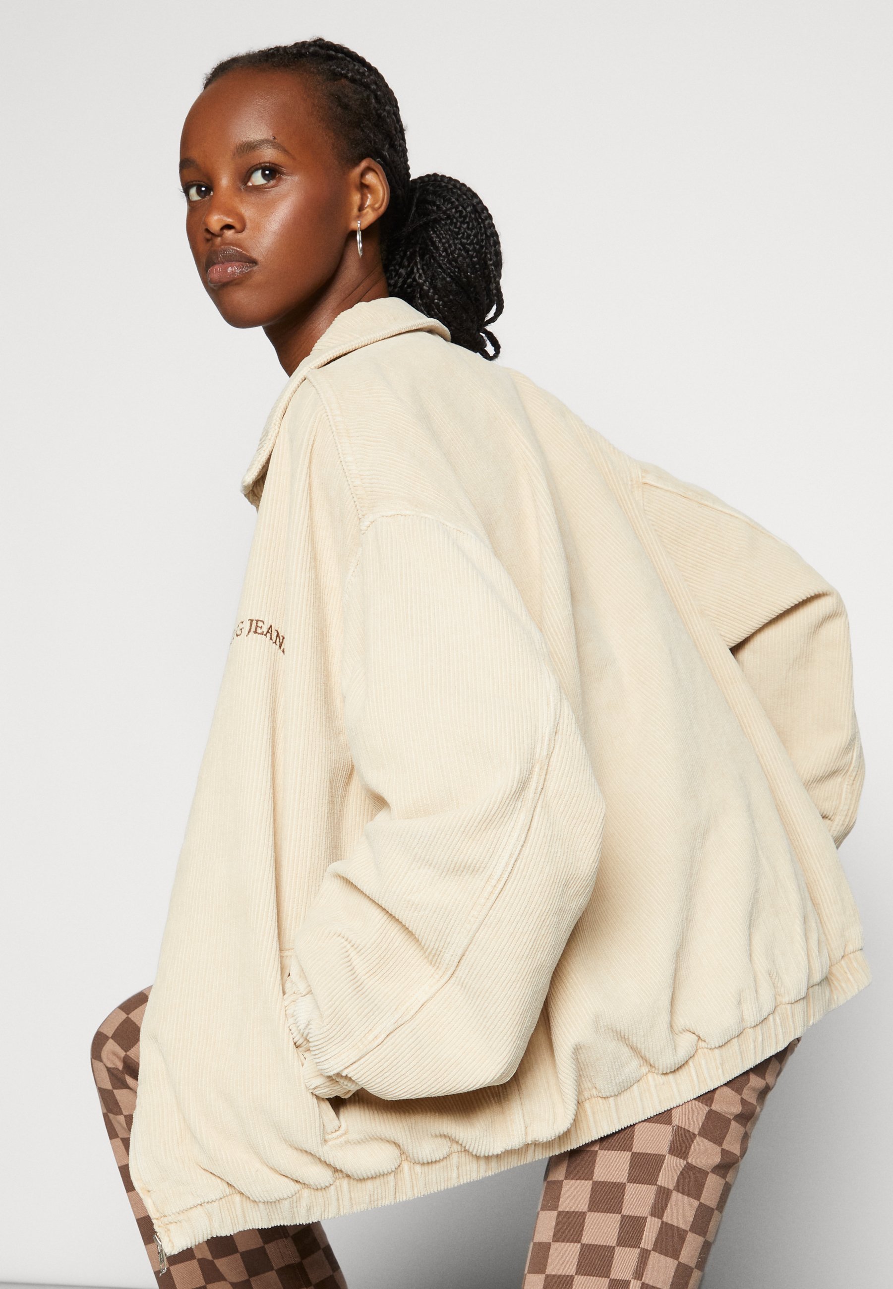 BDG Urban Outfitters Harrington Summer Jacket Silver birch/stone, Women's, Size: Medium, Beige