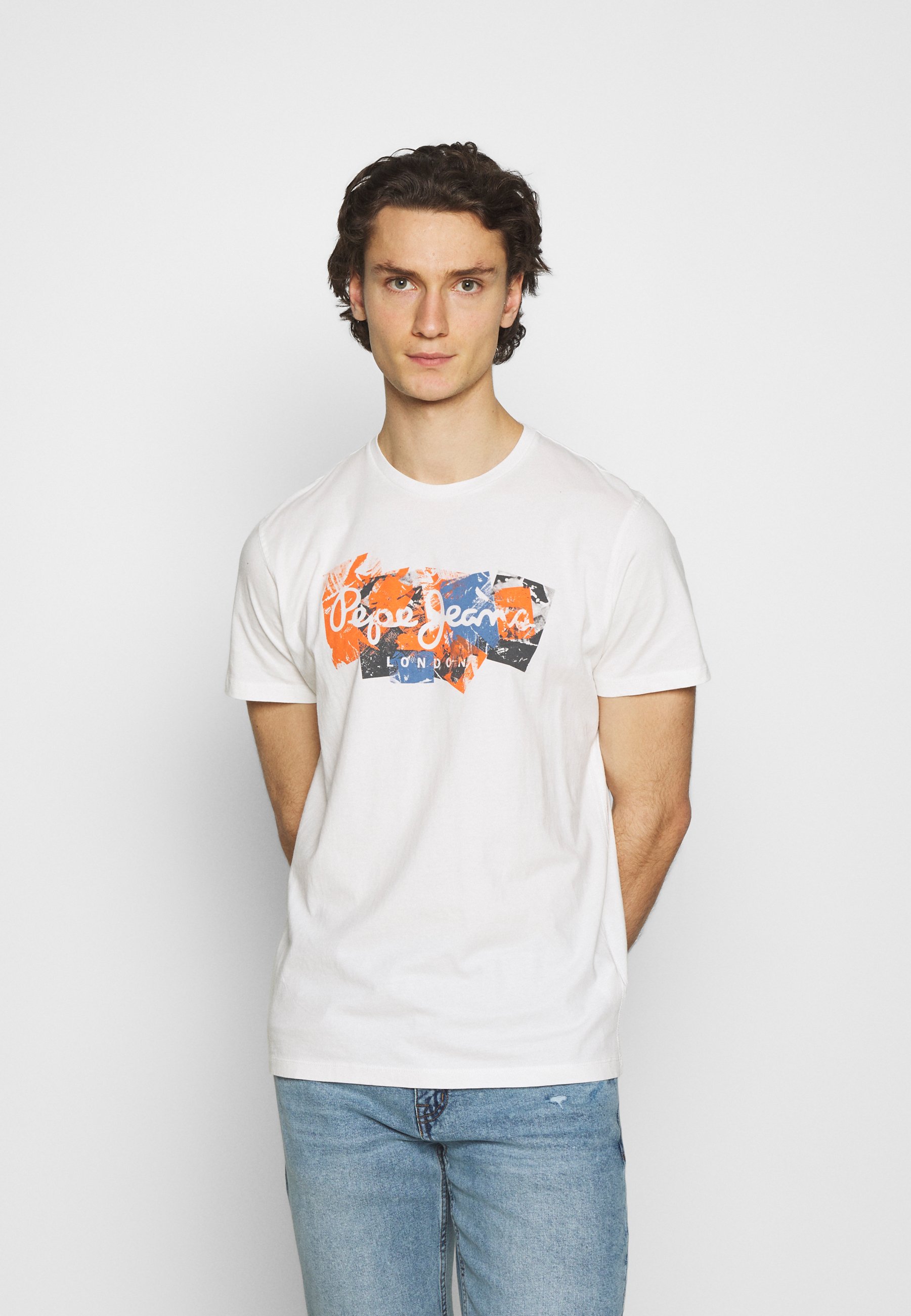 Pepe Jeans WILLIAM - Print T-shirt - white - Zalando.ie