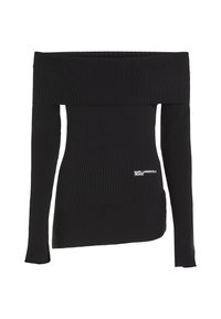 Strikkegenser - black