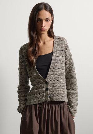 Stefanel, OVERSIZED CARDIGAN.. - Strickjacke - grey