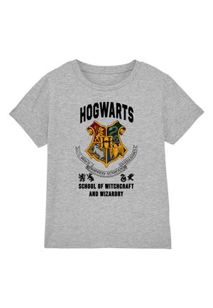 Cotton Soul, HARRY POTTER HOGWARTS SCHOOL OF WITCHCRAFT - Print T-shirt - mottled light grey