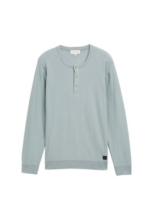 Jersey de punto - grey mint tonal finestripe