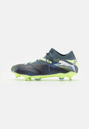 FUTURE 7 MATCH MXSG - Screw-in stud football boots - gray skies/white/fizzy apple